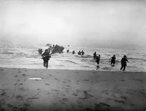 Assaults: 143rd Infantry regiment Combat Team running onto