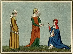 Hoods: Three 14th century Ladies