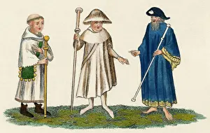 Tonsure: 14th century Religious Costume