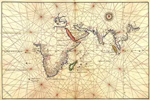 Incognito: 1544 nautical map of the Indian Ocean showing ?