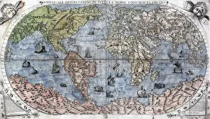 Combining: 1565 World Map by Paulo Forlani, based on ?