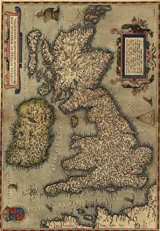Hibernia: 1570 map of the British Isles. From Abraham ?