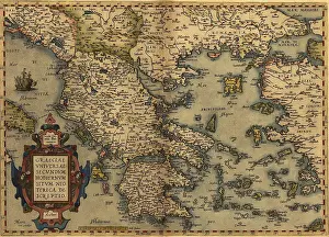 Terrarvm: 1570 map of Greece, then under the rule ?