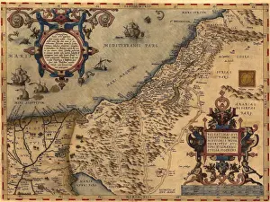 Epitome: 1570 map of Palestine, from Abraham Ortelius ?