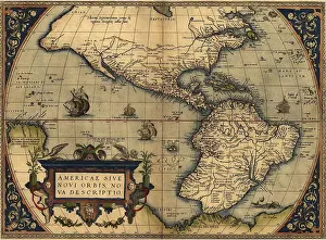 Terrarvm: 1570 map of the Western Hemisphere. From ?