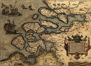 Netherland: 1570 map of Zeeland (Southern Netherlands). ?