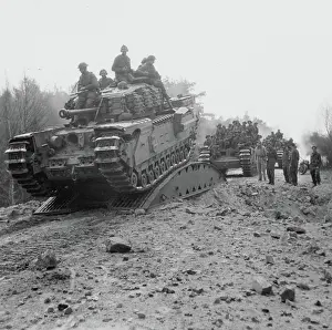 Bridging: 15th Scottish Division advance on the river Elbe