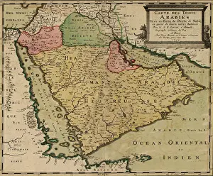 Sanson: 1654 French map of Arabian Peninsula by ?