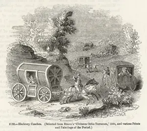 Stagecoaches: 16th century Hackney Coaches