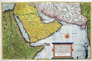 Jode: 16th century Map of Arabia
