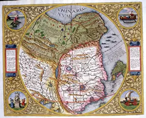 Tartary: 16th century Map of China