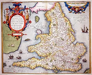 Saxton: 16th century Map of England and Wales