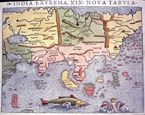 Tabula: 16th century Map of India and Asia