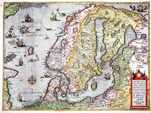 Jode: 16th century Map of Scandinavia