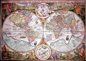 Hemispheres: 16th century Map of the World