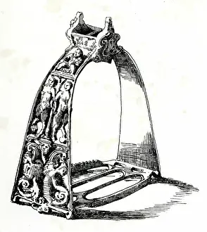 Stirrup: 16th century riding stirrup found on Hamden Hill