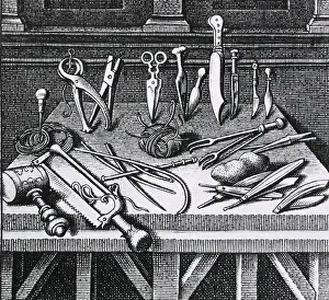 Chirurgie: 16th century surgical equipment and instruments ?