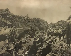 Lcgr1706: US 16th Infantry under Spanish fire in San Juan