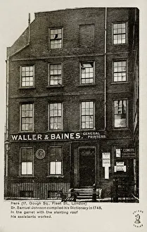 Tatty: 17 Gough Square - where Dr. Johnson compiled his dictionary