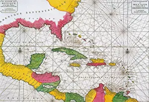 1708: 1708 Map of the Spanish Main