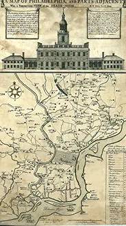Germantown: 1752 map of Philadelphia, Pennsylvania