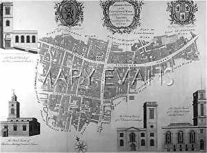 Parishes: 1755 MAP OF LONDON CITY