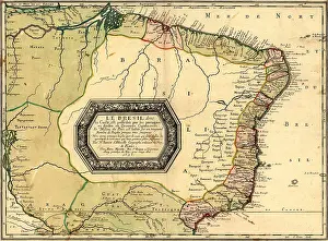 Definition: 1756 map of Brazil, showing geographic definition ?