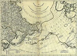 Bering: 1775 map showing Eastern Russian and Western ?