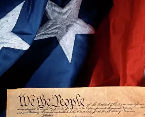 Preamble: 1780s PATRIOTIC SYMBOLIC OF US CONSTITUTION AND