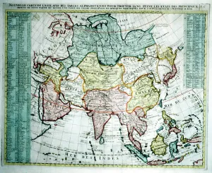 Chatelain: 17th / 18th century Map of Asia