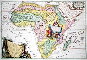 Coronelli: 17th century Map of Africa
