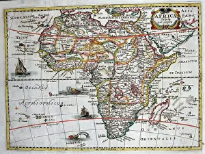 Sanson: 17th century Map of Africa (Mini)