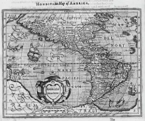 Purchas: 17th century Map of America