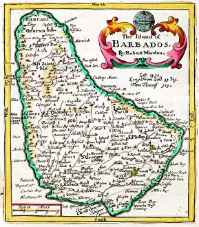 Morden: 17th century Map of Barbados