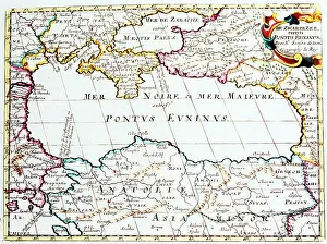 Sanson: 17th Century Map of the Black Sea