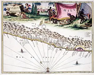 Chili: 17th century Map of Chile (Chile)