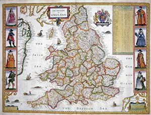 17th century Map of England and Wales