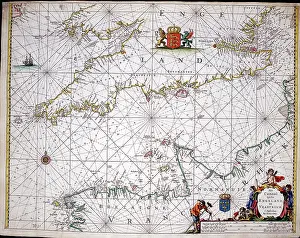 Goos: 17th century Map of the English Channel