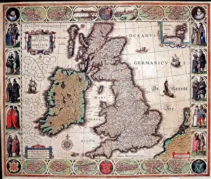 Tabula: 17th century Map of Great Britain and Ireland