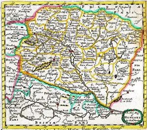 Morden: 17th century Map of Hungary