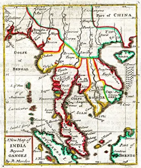 Morden: 17th century Map of India