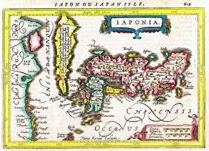 Jansson: 17th century Map of Japan
