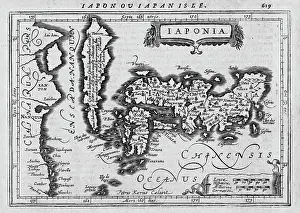 Jansson: 17th century Map of Japan