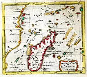 Morden: 17th century Map of Madagascar