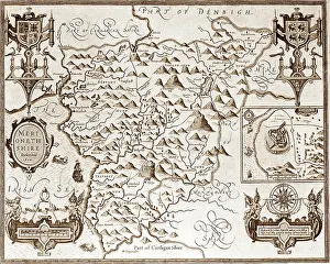 Merionethshire: 17th Century Map of Merionethshire