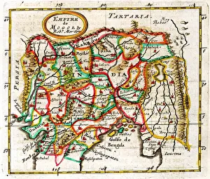 Morden: 17th century Map of the Mongol Empire