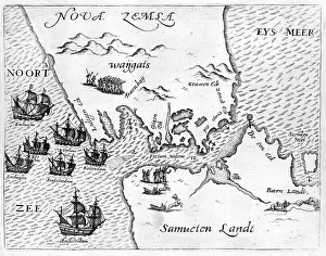 Zembla: 17th century Map of Nova Zembla