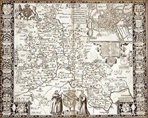 Oxon: 17th Century Map of Oxfordshire