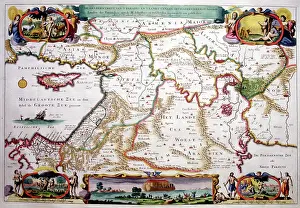 Keere: 17th century Map of Paradise, the Holy Land