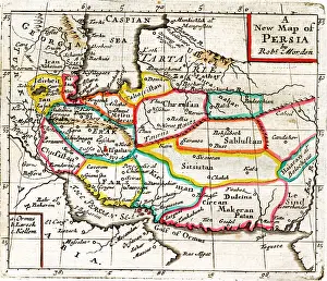 Morden: 17th century Map of Persia (Iran)